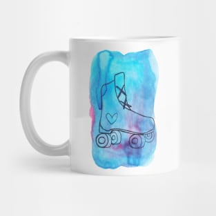 Watercolor Rollerskate Mug